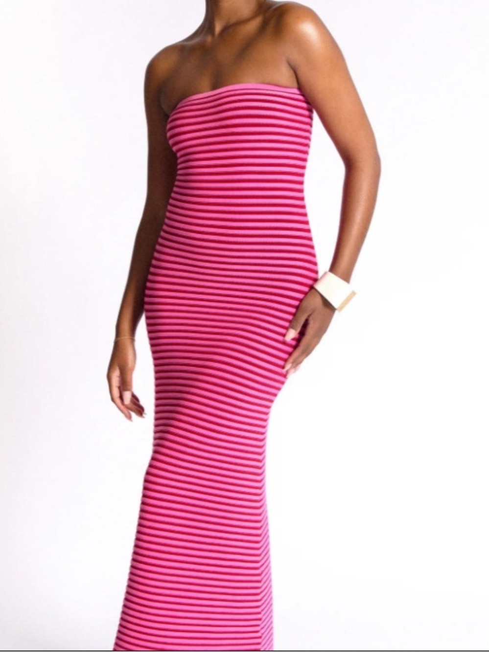 The Wolf Gang strapless maxi